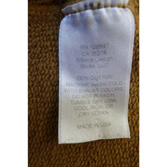 NILI LOTAN Janie Hoodie Sweatshirt Cotton Whiskey Camel Net-A-Porter XS $375 - Picture 8 of 8